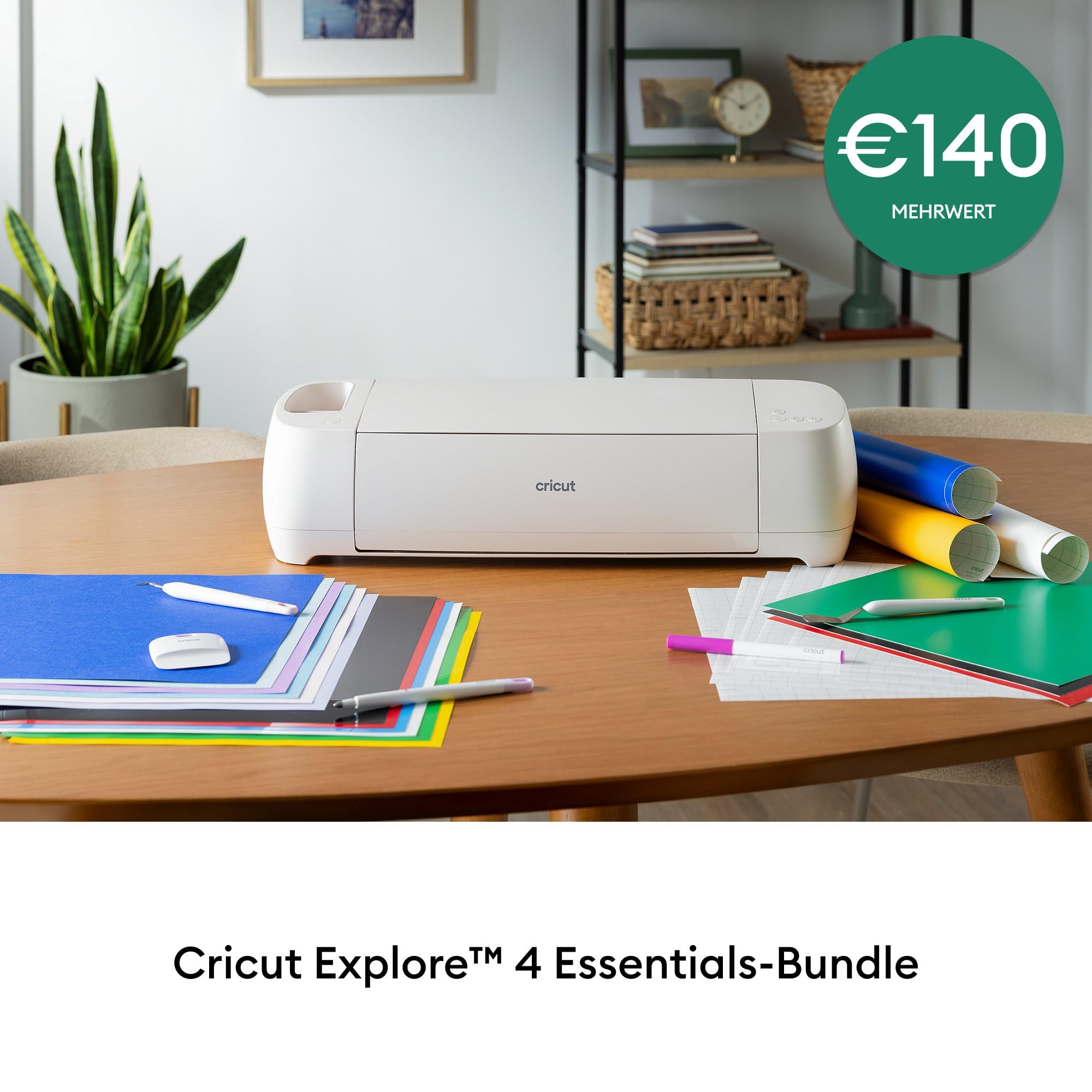 Cricut Explore 4 Essentials Bundle Schneideplotter Gestaltungsset Schnittbreite 29.7cm
