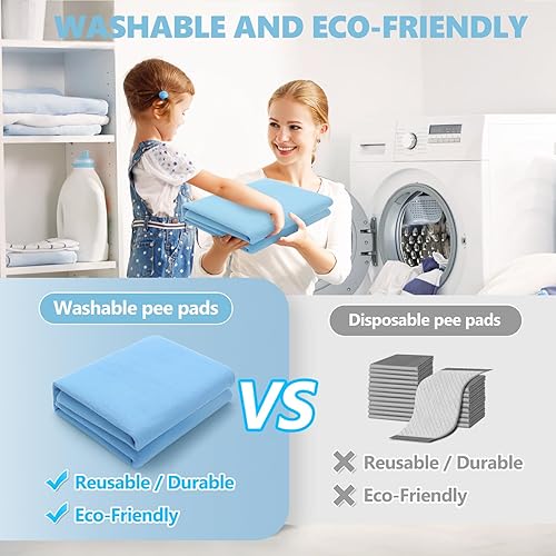 Miniatura 5 de Almohadilla de cama reutilizable e impermeable para incontinencia, impermeable, de alta absorción, transpirable, lavable a máquina, para ancianos,