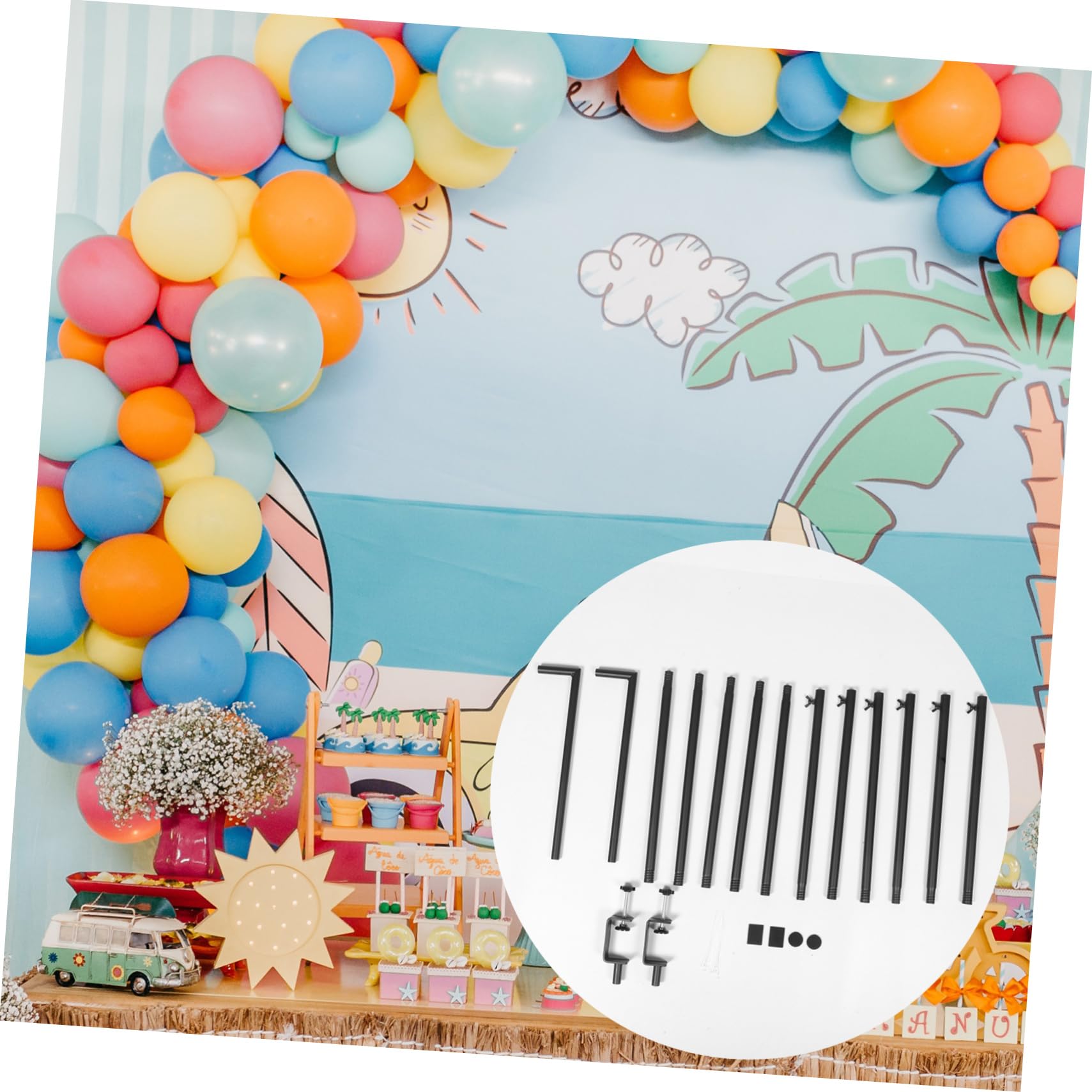 KOMBIUDA Organizador De Estantería Con Abrazadera Soporte Multifuncional Para Colgar Bolsas Decoración De Escritorio Accesorios De Oficina