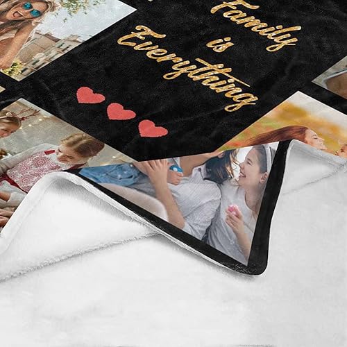 Miniatura 5 de InterestPrint Manta personalizada con foto, mantas personalizadas con imagen, regalos para amigos, pareja, familia, manta de recuerdos