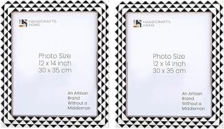 Handicrafts Home Black and White Wall Decor 12x14 Picture Frames Set of ...
