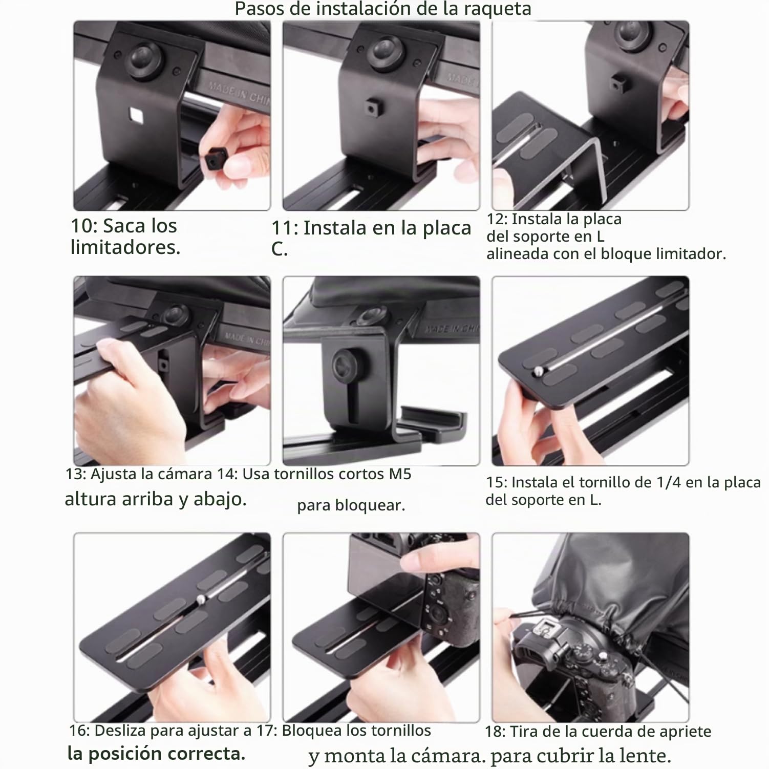 LENSGO TC12 Teleprompter para cámara DSLR/sin Espejo y Tablet de hasta 12,9 Pulgadas. Teleprompter Profesional para grabación de vídeo, vlogging, transmisión en Vivo.