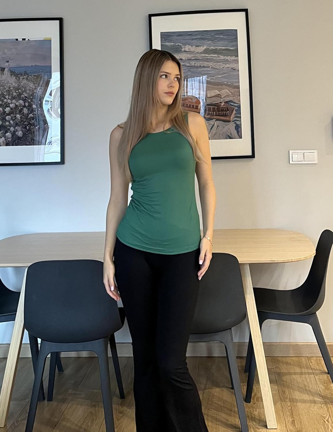 Zeagoo Womens Double Lined Crew Neck Tank Tops Cute Summer Sleeveless Workout Tops Basic Going Out Clothes 2026 - Image 5