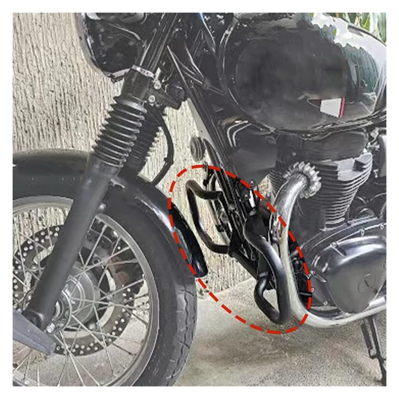 barras de choque de carretera Protectores De Motor Para Motocicleta Para Kawasaki W400, W650 W800, Protección Contra Caídas, Parachoques, W 400, 650 800 barra de choque(Chrome)