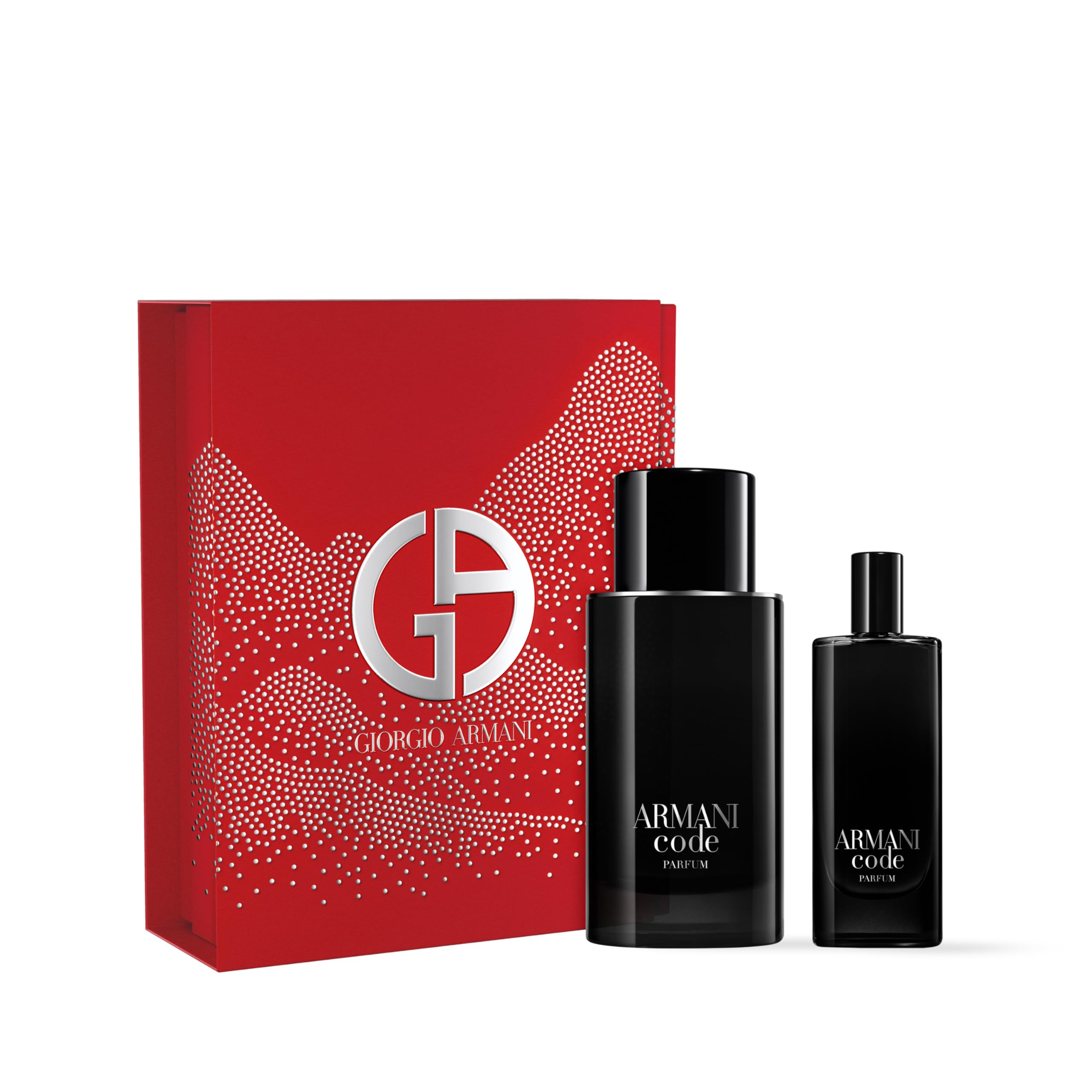 Giorgio Armani Code Eau de Parfum - Set de regalo de 75 ml (contiene 75 ml de EDP y spray de viaje de 15 ml)