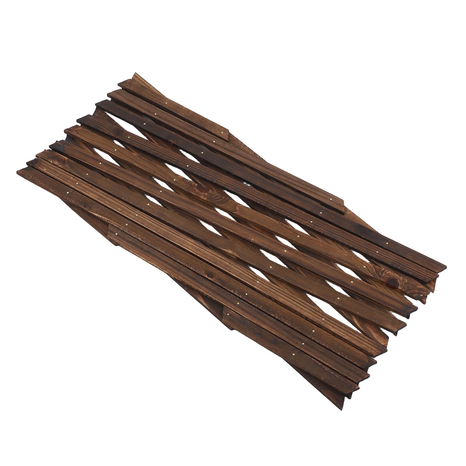 Plantes grimpantes sur treillis extensible en bois et panneau mural de décoration pour jardin