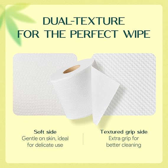 Premium Bamboo Toilet Paper | 3-Ply Strong & Absorbent | Tree-Free, FSC Certified, BPA/PFAS-Free | Septic-Safe, Lint-Free | 4 Mega Rolls (360 Sheets/Roll) | PALM NAKI
