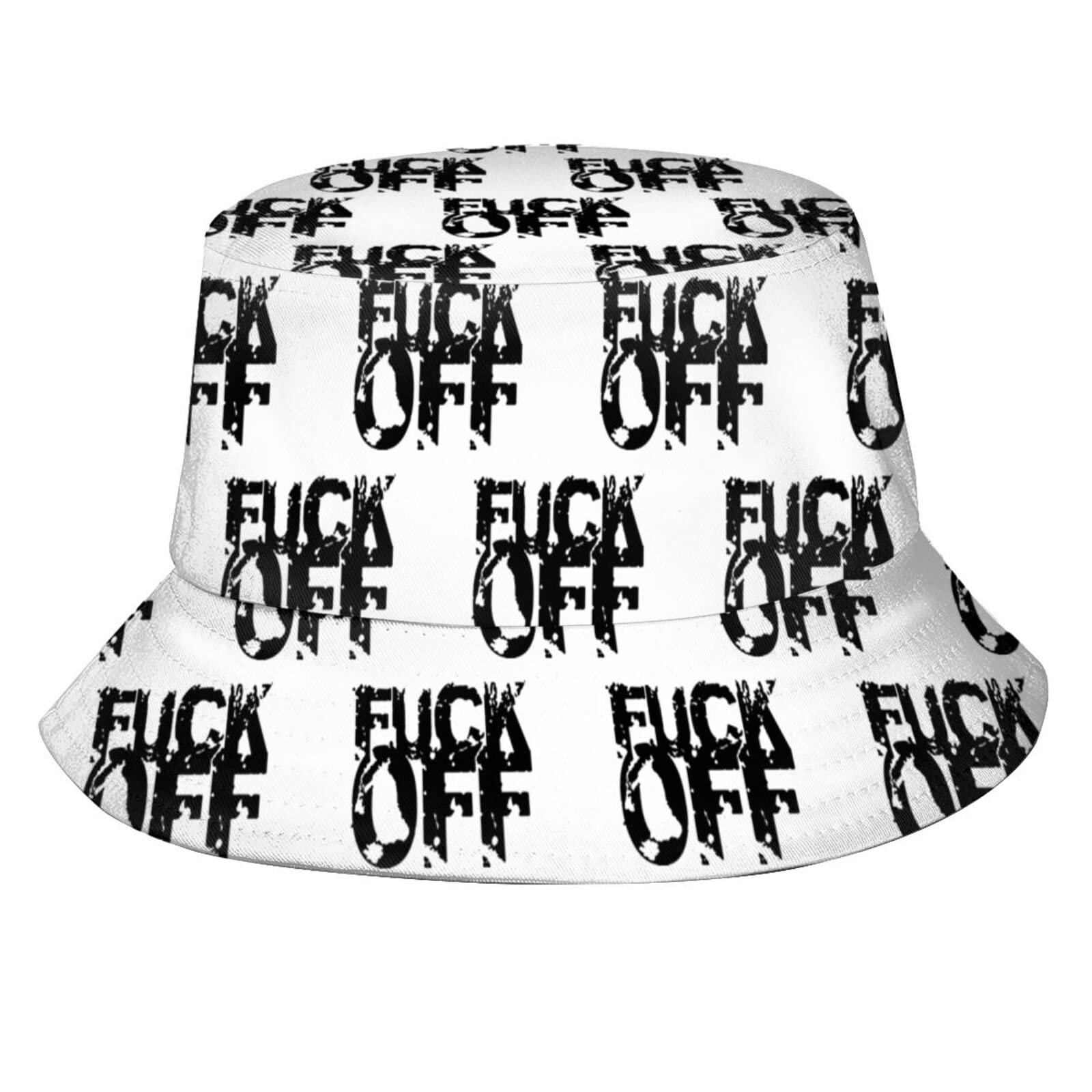 AOOEDM Fuck Off Outdoor Sun Fisherman's Hat Bucket Caps Breathable Beach Hats for Men Women