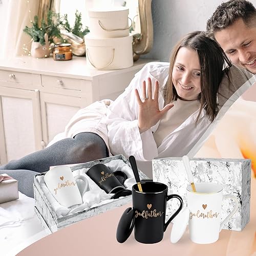 Miniatura 2 de YHRJWN Regalo de Propuesta para Padrinos, Taza de Café para Madrina y Padrino, Regalos de los Ahijados para los Padrinos, Regalos para Padrinos para