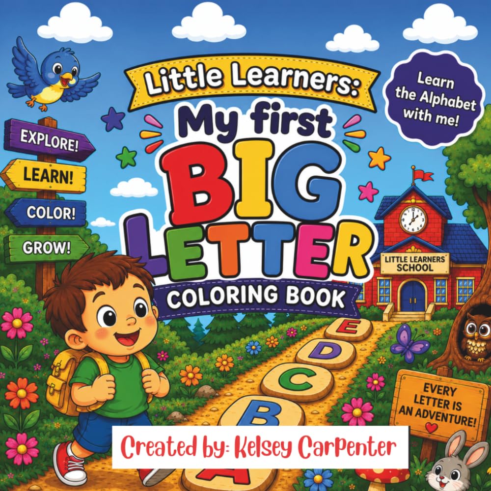 Little Learners: My First Big Letter Coloring Book