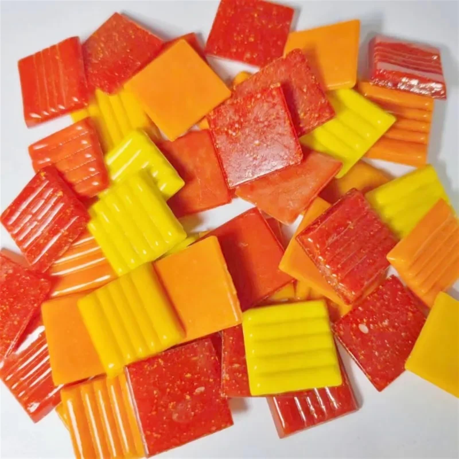 Mosaic Tiles 85g/3oz Approx.30pcs Mosaic Quartz Tiles 2cm/0.78in Square Tile 0.4cm/0.15in Thickness DIY Material Mixed Color