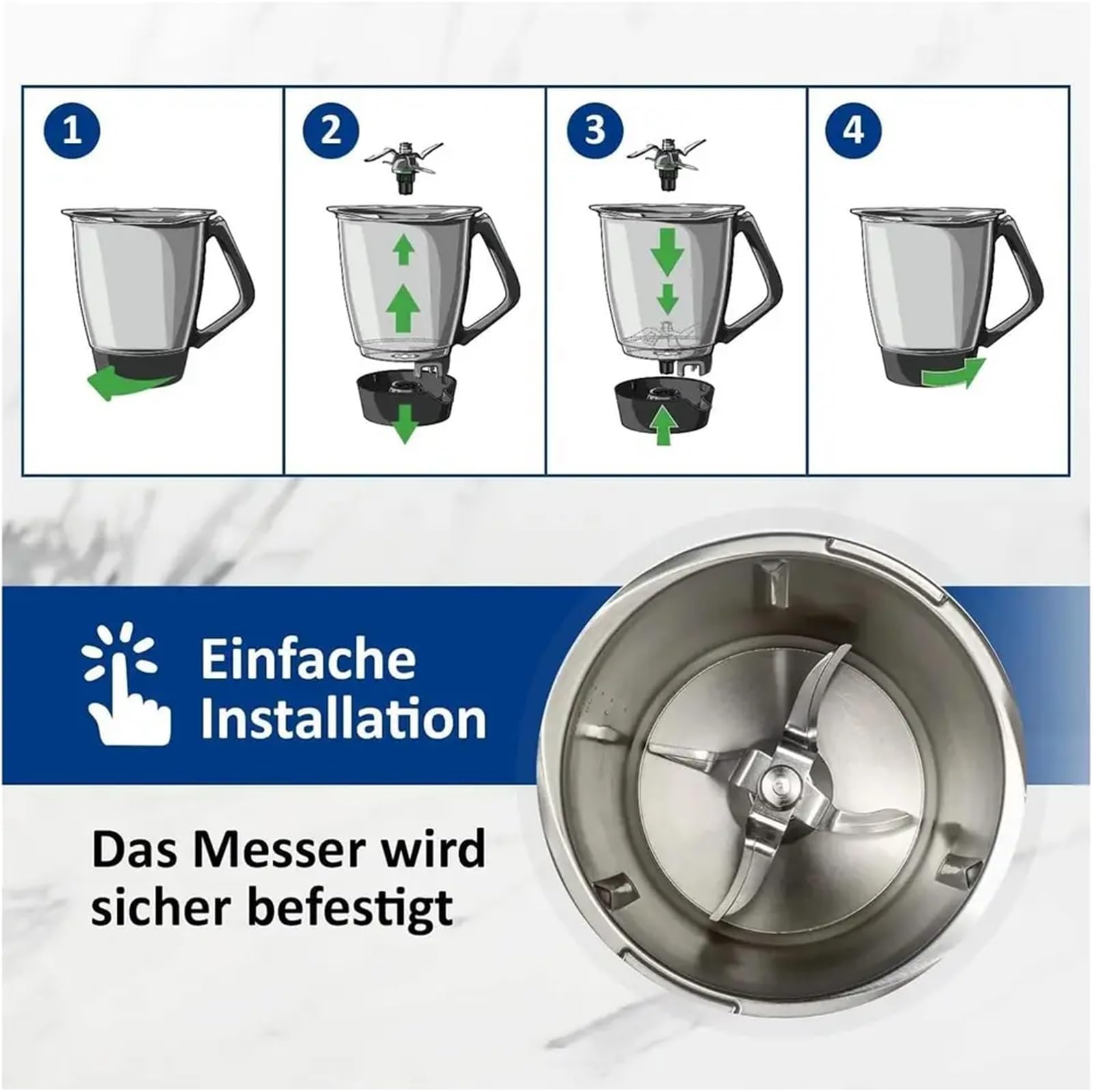 Wymiana ostrza blendera Nóż mieszany dla Thermomixa dla Tm5 Tm6