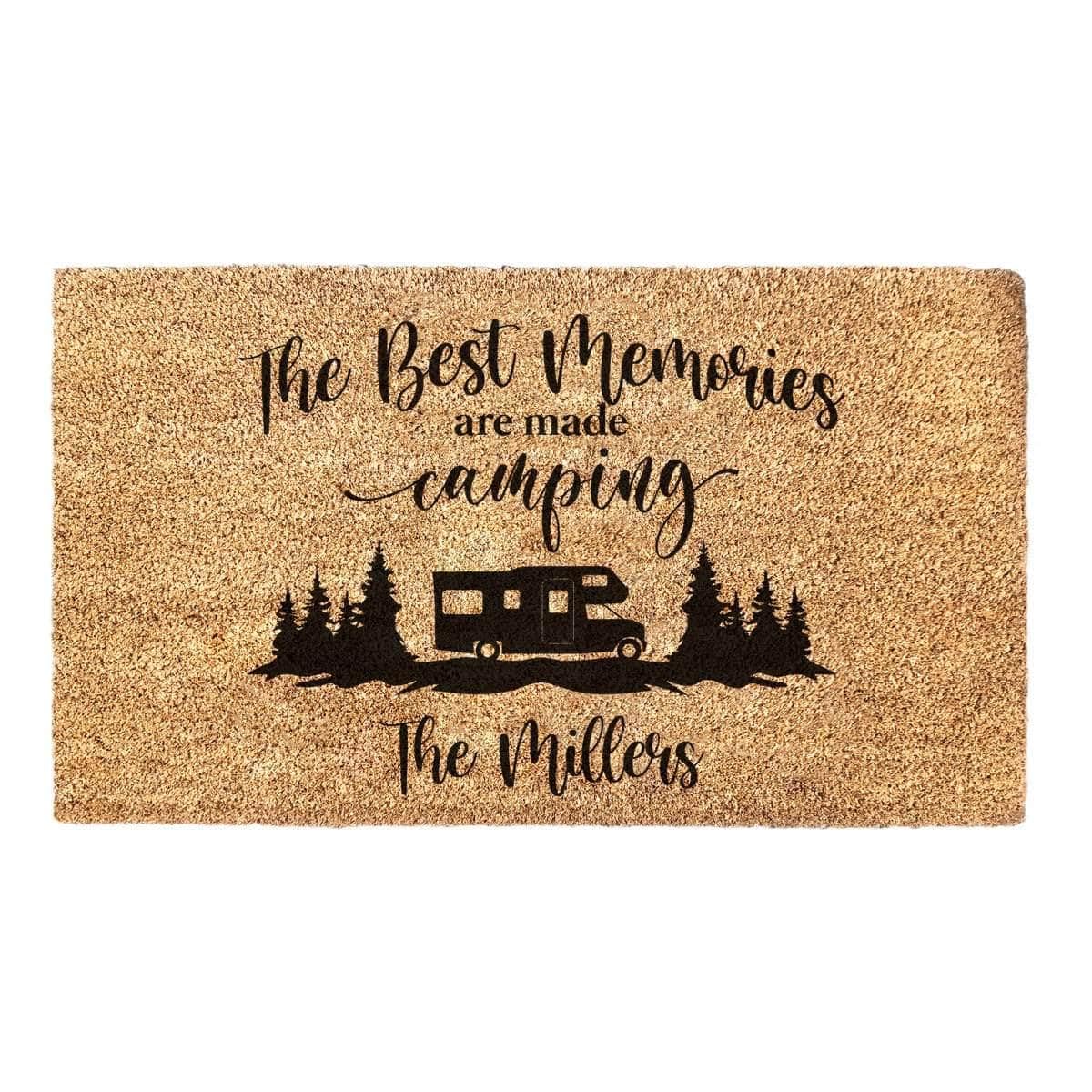Custom Camping Doormat - Personalized Campsite Doormat
