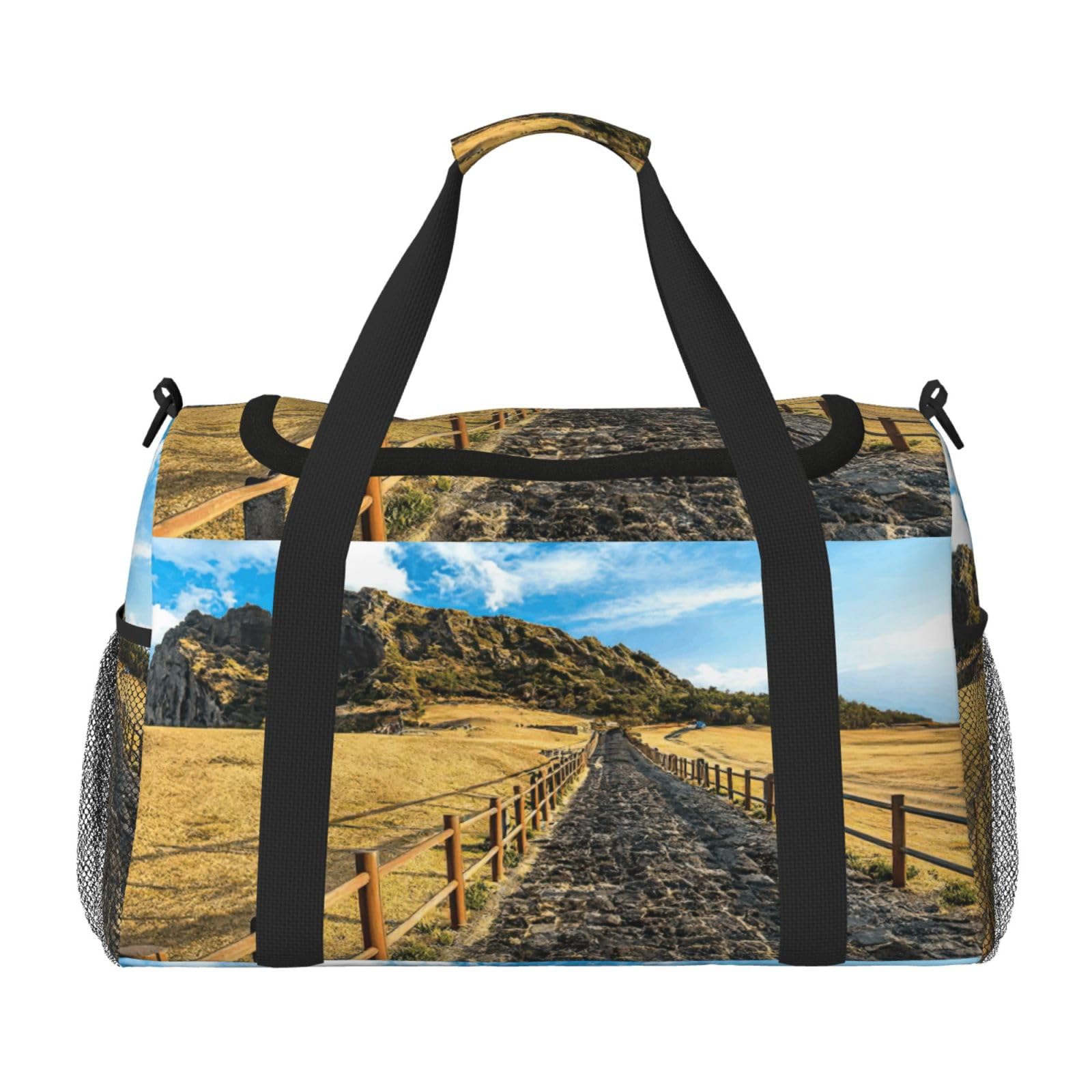 Wyspa Jeju Korea Torba na ramię Kobiety Mężczyźni Podróżna Torba Crossbody Torebka Torba Na Ramię Torebki Robocze Codzienna Torba Hobo