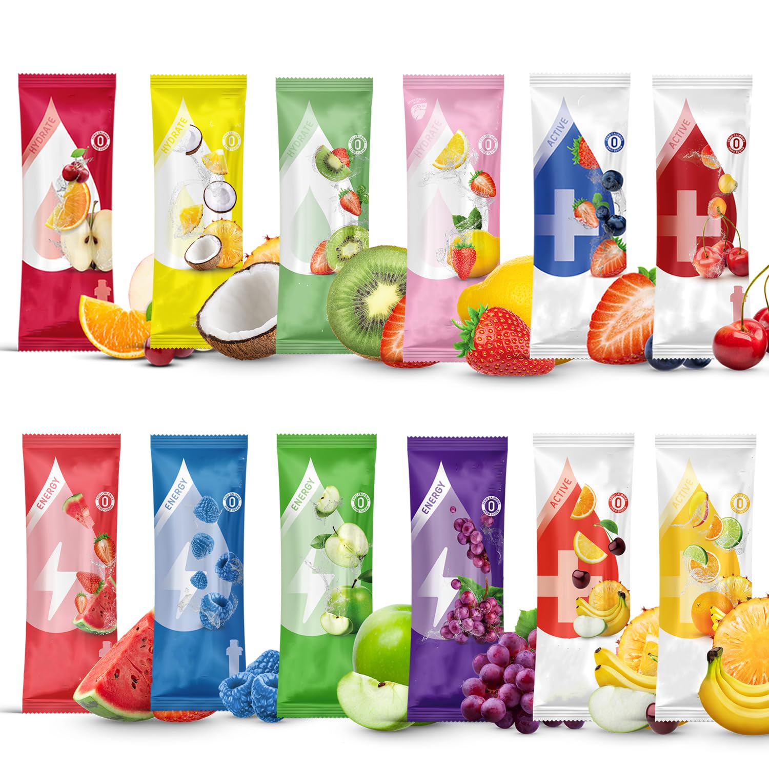 Generic12 Packs Flavor Cartridges for Drink Water Bottle