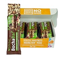 Vista 7 de BochaSweet - Barra de proteínas Keto, barra de chocolate y mantequilla de maní, 0.74 oz de colágeno alimentado con hierba, baja en carbohidratos