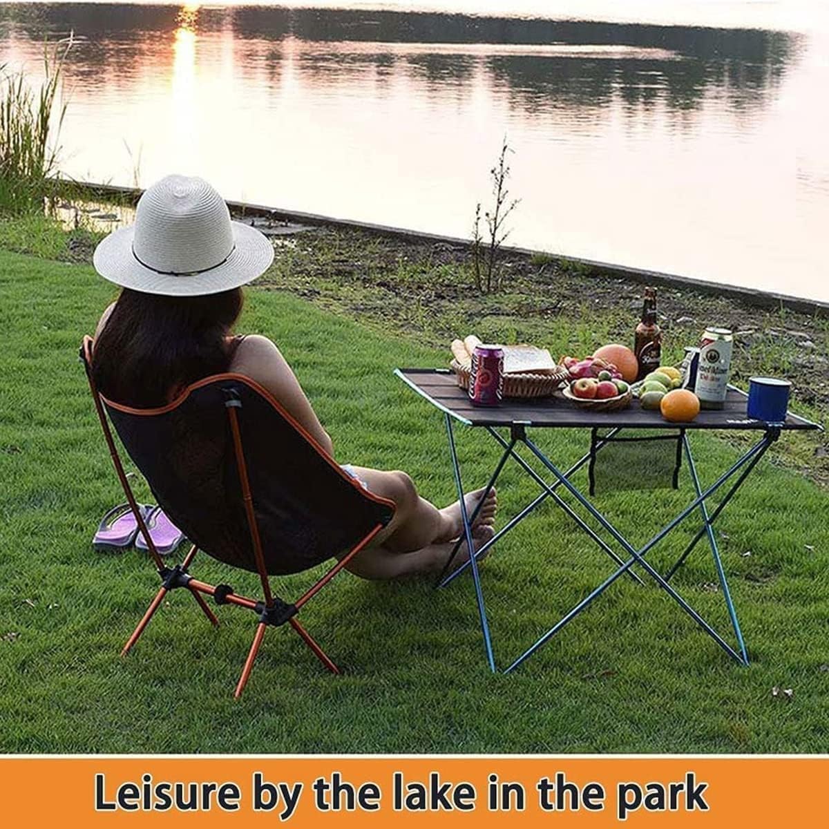 Chaise Pliante Chaise De Camping Ultra-légère avec Sac À Main Pliante Portable Extérieure pour Pique-Nique Plage Voyage Randonnée Chaises Pêche Exterieur(Rot)