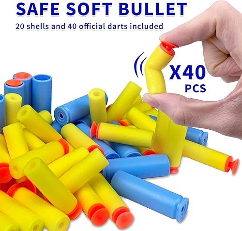 Miniatura 9 de AGM MASTECH Catapult - Pistola de juguete con palanca de rifle de acción y bala suave, lanzador de dardos de espuma de bala. Juego de disparos,