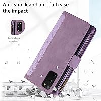 Vista 7 de Asuwish Funda de teléfono para Samsung Galaxy S20 FE 5G de 6.5 pulgadas con protector de pantalla de vidrio templado y cremallera abatible
