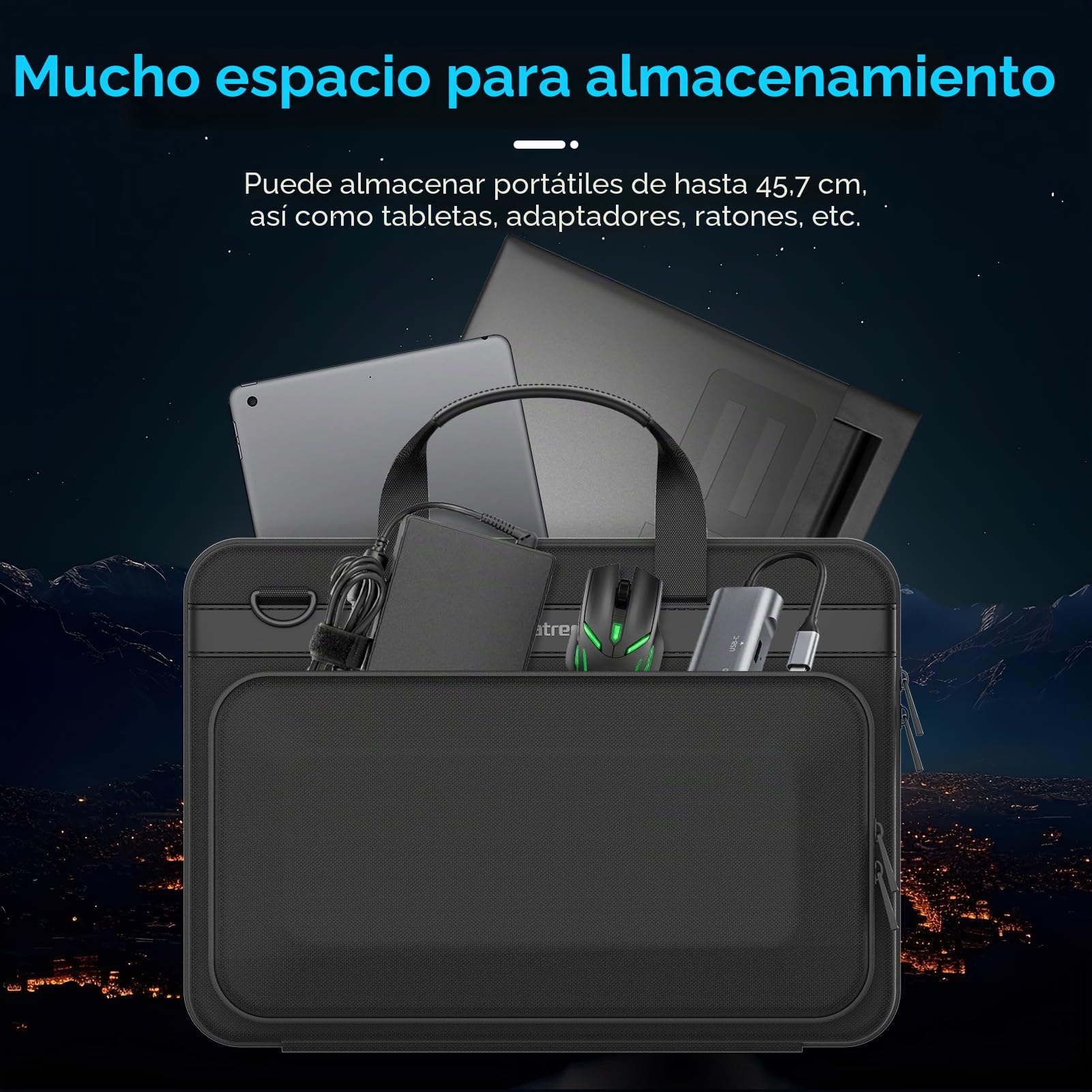 Smatree 17-18 Pulgadas Funda rígida para 17,3 Pulgadas HP OMEN Laptop 17 Series/ 17t Series, para 17,3" MSI Gaming Laptops Vector GP76 /GP76 HX/GE76 Raider/GE76 Dragon TIAMAT Series Case (A800XL)