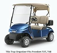 Vista 4 de Cesta de almacenamiento frontal para carrito de golf Huskey, compatible con EZGO TXT/RXV, Club Car DS (2000.5+) Precedent/Tempo/Onward, Yamaha G29