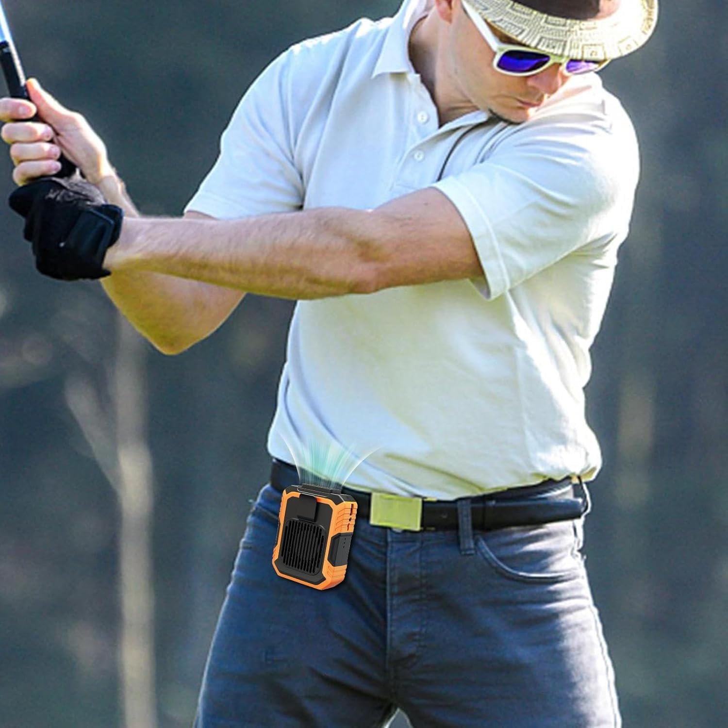 NYALA Portable Waist Fan with Clip & Power Bank Function | 6000mAh Rechargeable Battery, 3 Speeds, Flashlight | Cooling Fan for Travel, Running, Camping | Wearable Belt/Neck USB... 8 NYALA Portable Waist Fan with Clip & Power Bank Function | 6000mAh Rechargeable Battery, 3 Speeds, Flashlight | Cooling Fan for Travel, Running, Camping | Wearable Belt/Neck USB... - Image 8