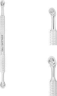 VJ Cuticle Pusher EXPERT 52 Staleks Manicure Pedicure New (PE-52/1 ROUNDED CURVED PUSHER SLIM + BROAD)