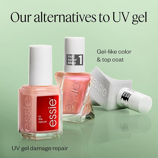 Gel by Essie Nagellack, langanhaltender Nagellack, Professionelle Nagellackfarbe, Maniküre ohne UV-Licht & bis zu 15 Tage Halt, Liquid Diamonds Kollektion, Farbe: Baby Carats, 13,5ml - 5