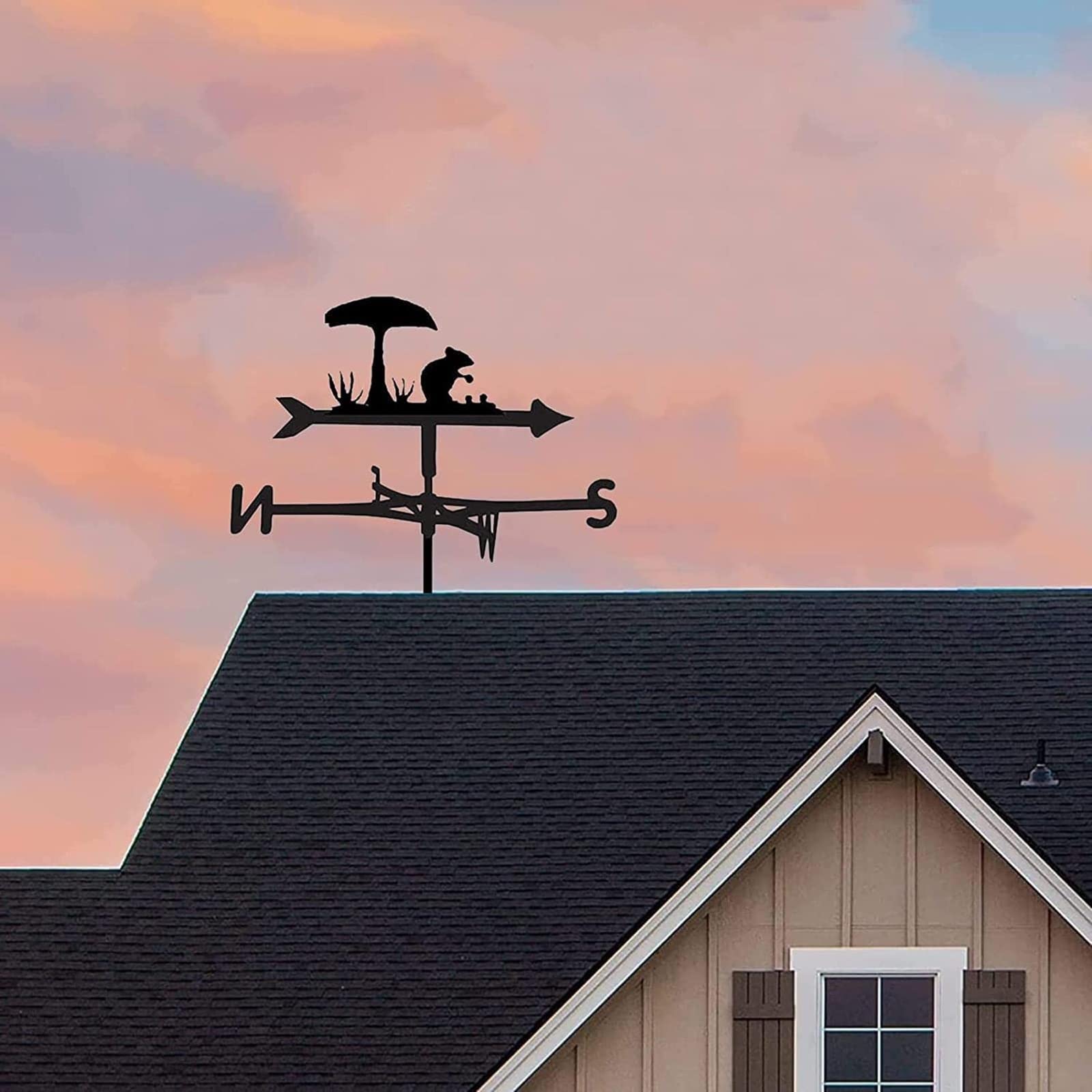 Animals Weather Vane Garden Weathervane Decoration (Hamster)