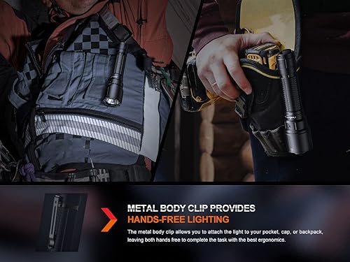 Miniatura 6 de Fenix WF26R 3000 Lumen Cradle Carga LED Linterna Táctica con EdisonBright Cable de Carga Estuche de transporte