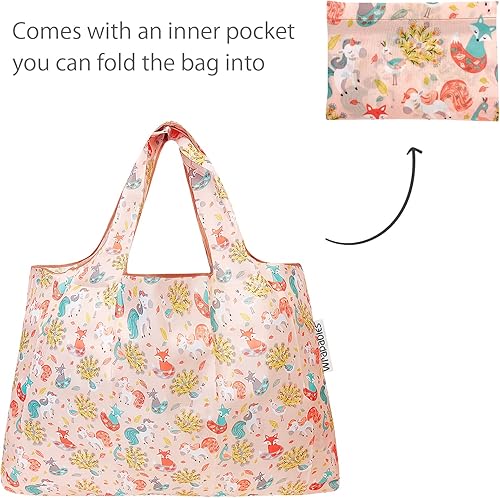 Miniatura 5 de allydrew Large Foldable Tote Nylon Reusable Grocery Bag