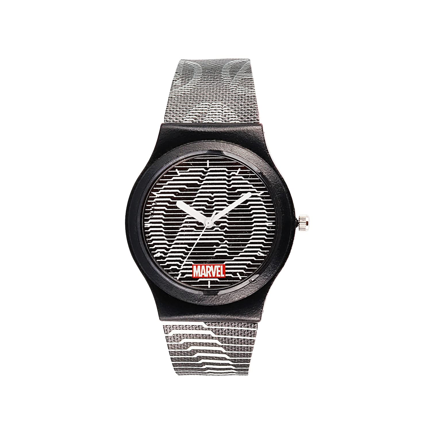 Marvel Wrist Watch for Kids Multicolor Round Analogue Wrist Watch Birthday Gift for Boys - Age 3 to 12 Years (Avengers Black & White) (B09NQ5WTZT) Amazon Price History, Amazon Price Tracker