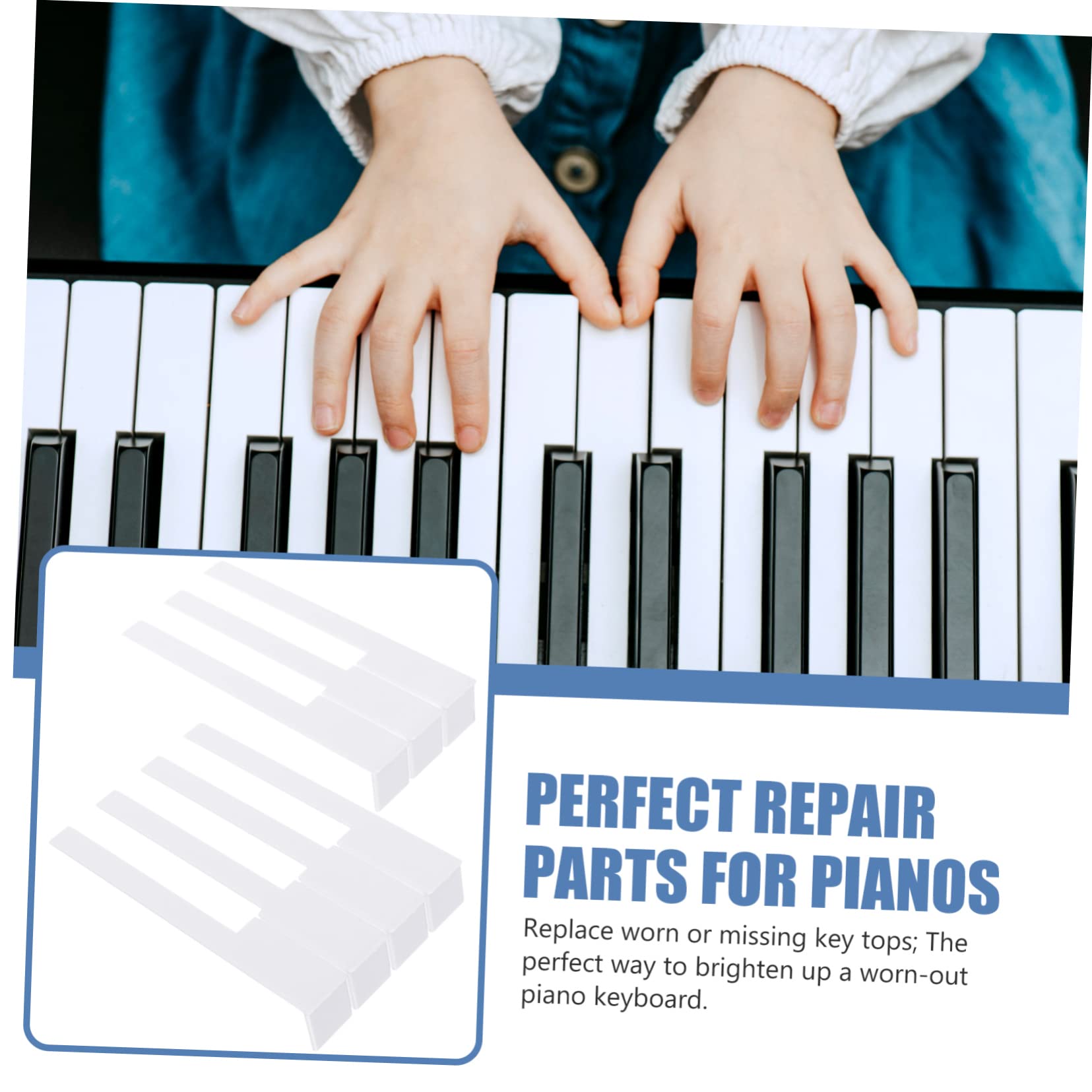 Toyvian 10pezzi Strumenti Professionali Per Riparazione Tasti Pianoforte Accessori Essenziali Per Strumenti Musicali Facile Installazione e Utilizzo Per Pianisti