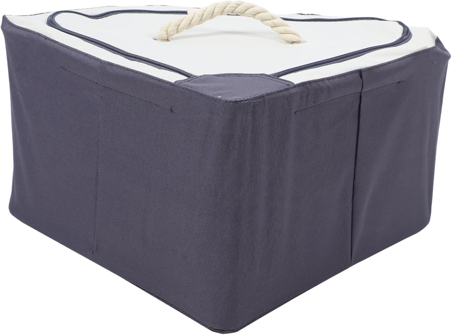 Space Saving Folding Corner Organizer Storage Box with Transparent Window for Home Clothes and Sundries Compact Design