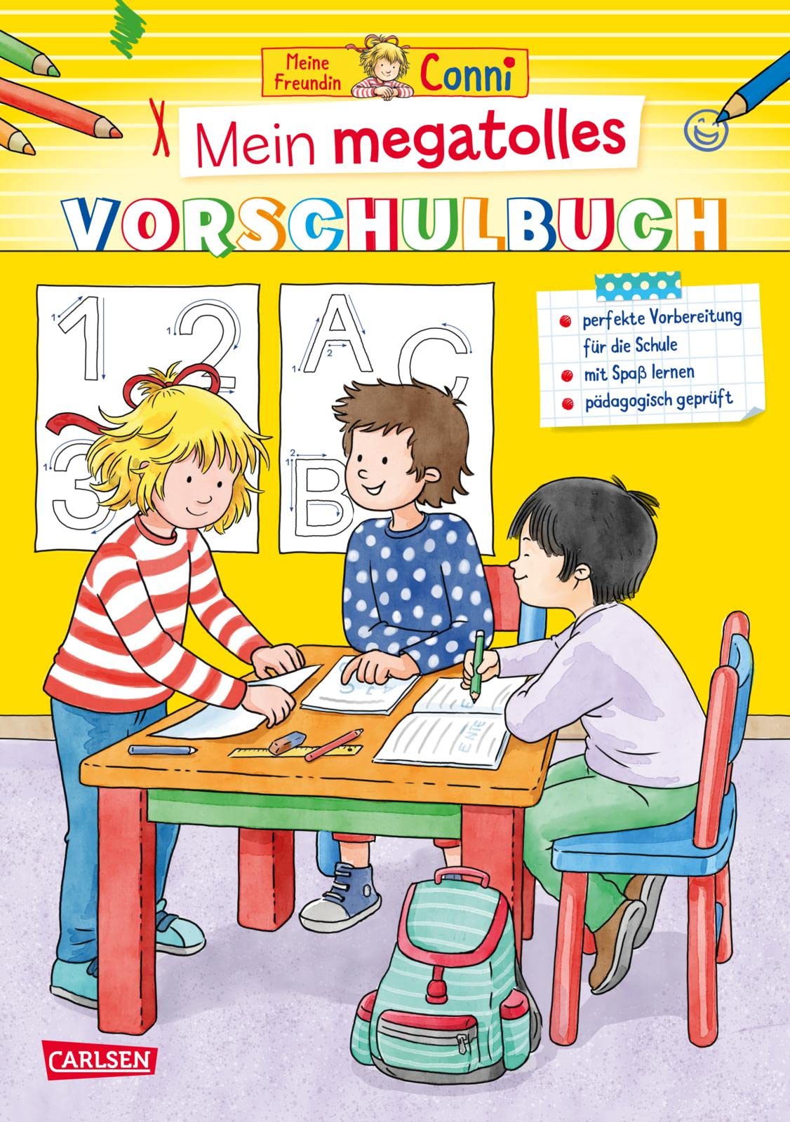 Conni Gelbe Reihe (Beschäftigungsbuch): Mein megatolles Vorschulbuch: Übungen, Lernspiele und Rätsel für Vorschulkinder | Kinderbeschäftigung ab 5