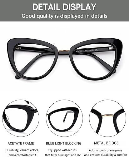 Miniatura 2 de COMF-PRO Blue Light Blocking Glasses - Non Prescription Reading Glasses Can Replacement Prescription Lenses Computer Glasses