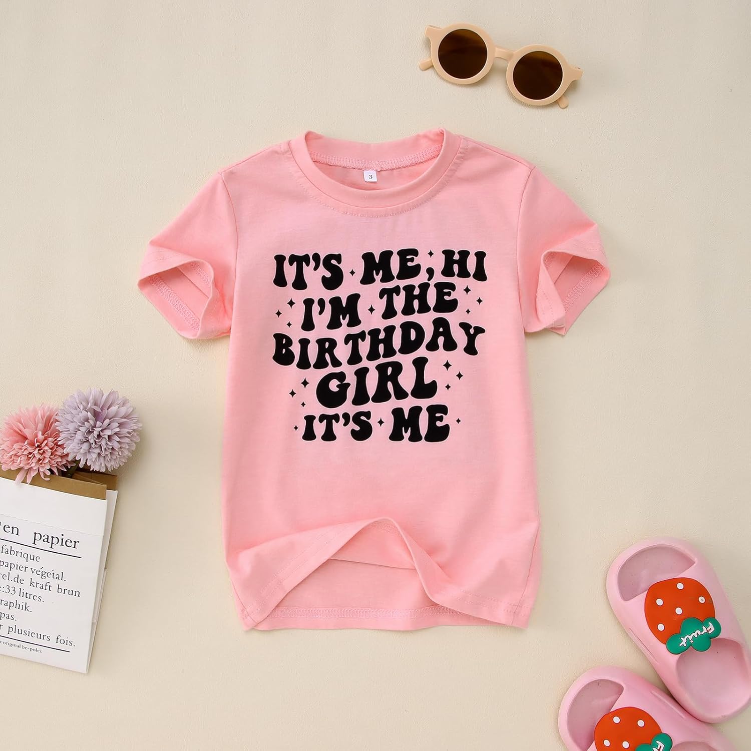 It’s Me I’m The Birthday Girl Shirts Kids Toddler Baby Girls Birthday Tees T-Shirt Party Outfits Tops 1-12 Years - Image 3