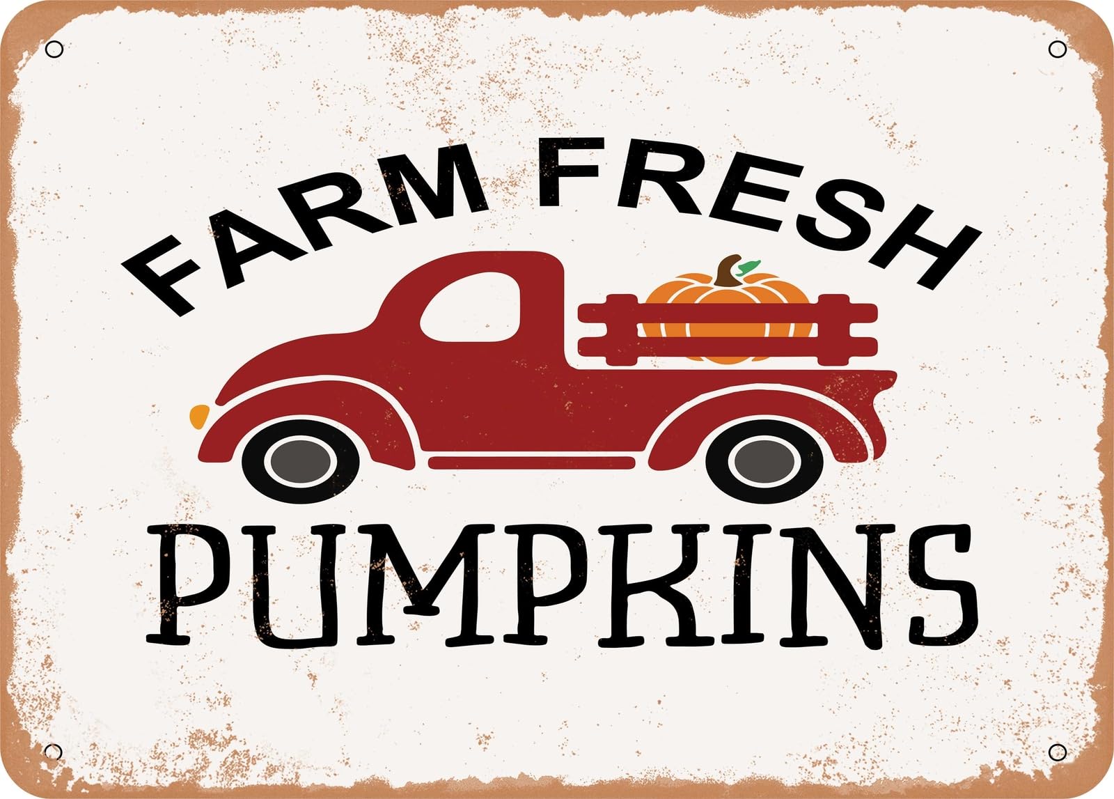 Miaomansenstore Metal Sign - Farm Fresh Pumpkins0 - Vintage Look Sign Home Decor