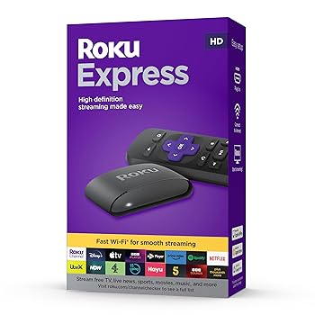 Roku Express HD Streaming Device with High-Speed HDMI Cable & Standard Remote 