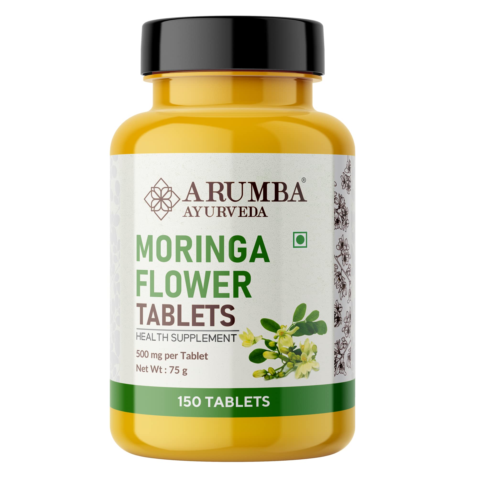 Arumba Moringa Flower 150 Tablets, Made with Pure Drumstick Flower Powder, Dried Shigru Flower Tablets (B0BNXBRDQ9) Amazon Price History, Amazon Price Tracker