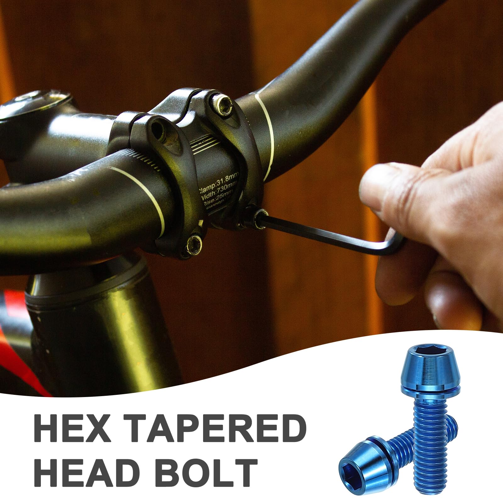 PATIKIL M5x16mm Titanium Bicycle Stem Bolt - Image 4