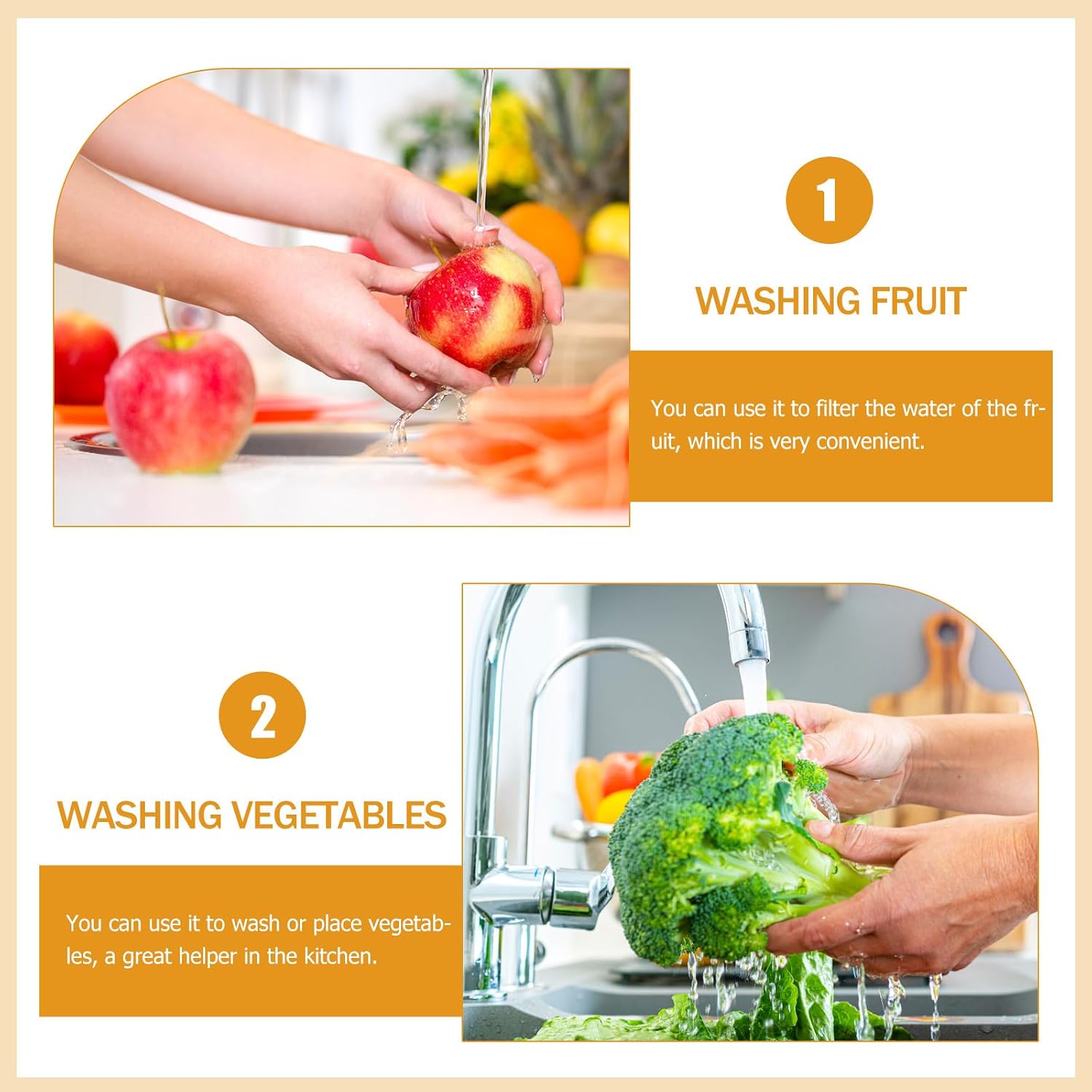 Mobestech Double Layer Colander Bowl Vegetable Wash Basket with Handle Plastic Fruit Strainer for Washing Draining Soaking and Serving Salad Pasta Lettuce 13.38 X 9.05 X 4.33 in