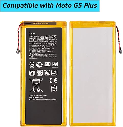 Miniatura 2 de Batería de repuesto HG40 compatible con Motorola Moto G5 Plus XT1684 XT1685 XT1685 XT1687 SNN5984A con herramientas