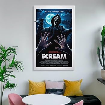 Amazon.co.jp: (Scream) ホラー 恐怖 映画 ポスター キャンバス アート
