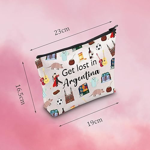 Miniatura 2 de Regalo de viaje Argentina Get Lost in Argentina Estuche de maquillaje con cremallera para regalo de viajero de Argentina Regalo de bienvenida a