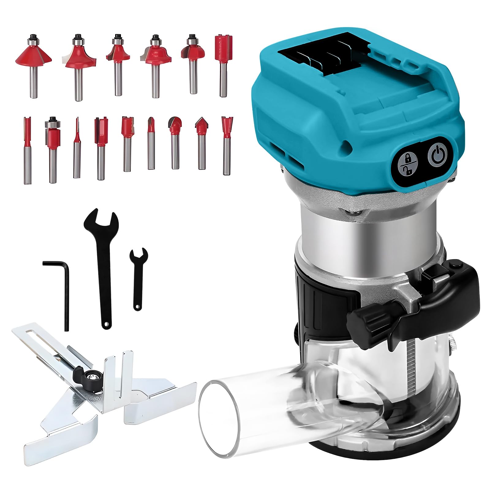 Makita Bovenfrees 18V - Accu - Brushless motor
