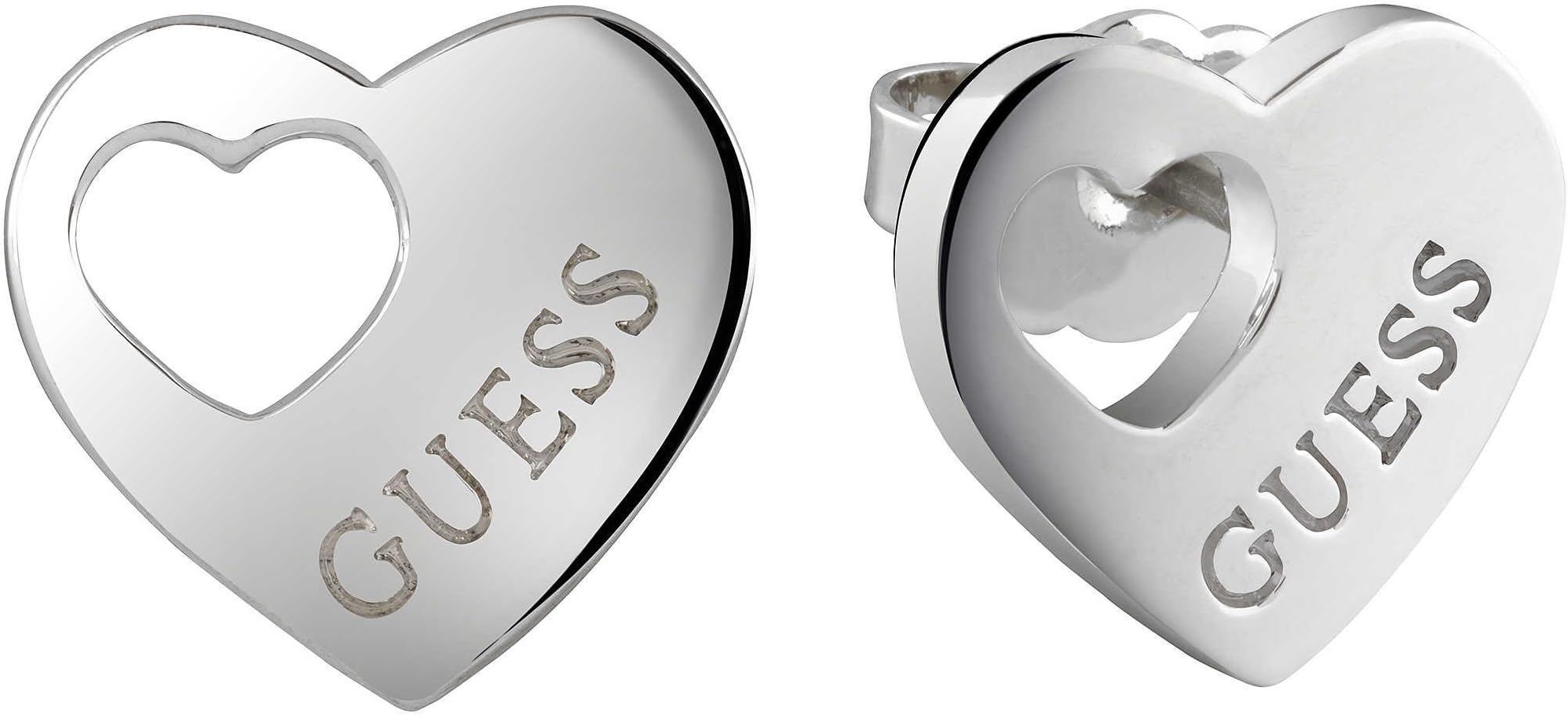 Guess Women Silver Statement Earrings UBE82039