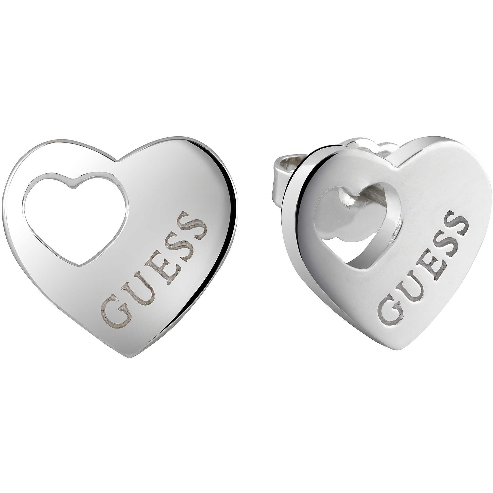 Guess Women Silver Statement Earrings UBE82039