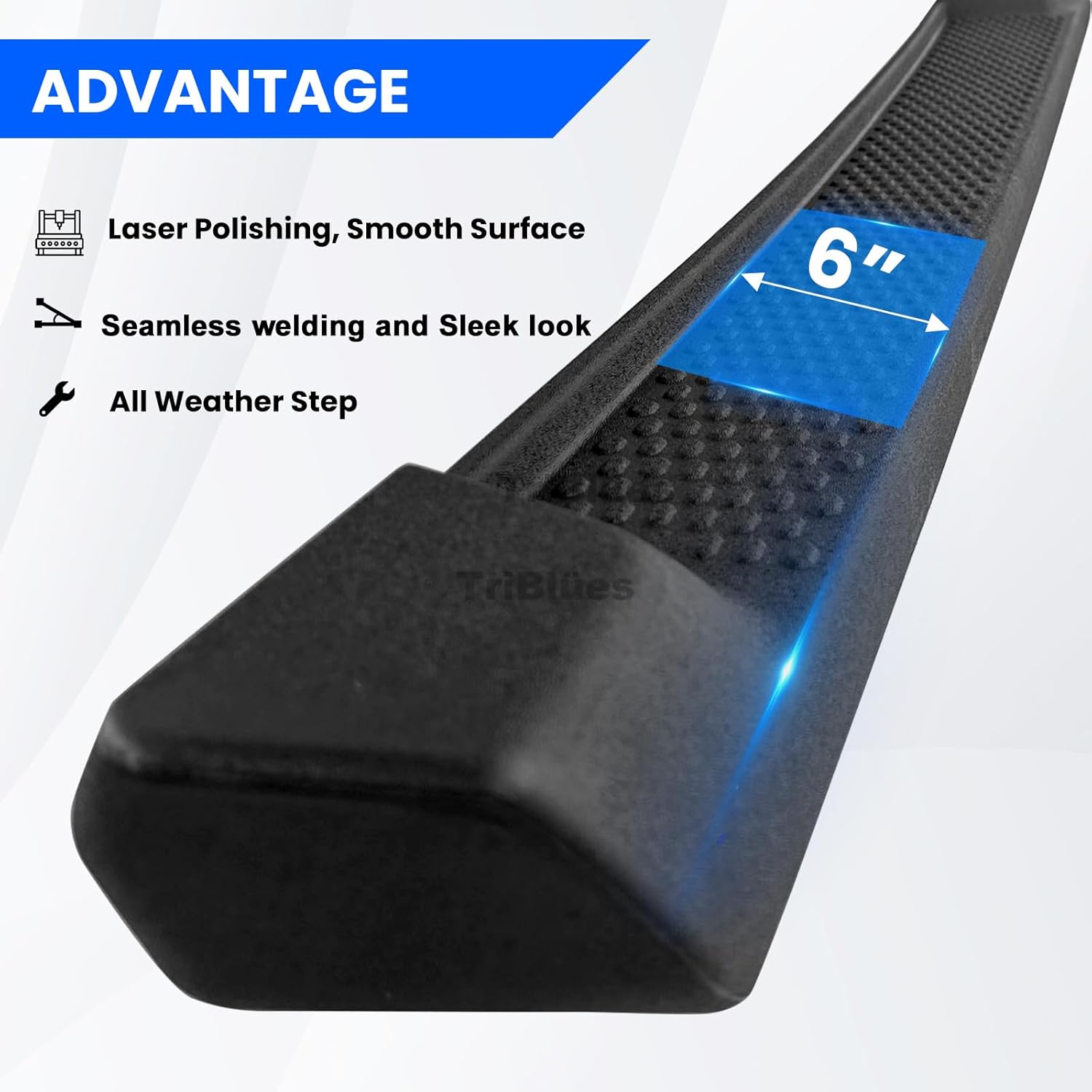 6 inches OE Style Running Boards Side Steps for 2018-2025 Jeep Wrangler 4 Doors JL JLU Unlimited (Include 4XE Model), 2 PCS Car Door Side Step Rails Matte Black Nerf Bars Step Bars(Not for JK Model)