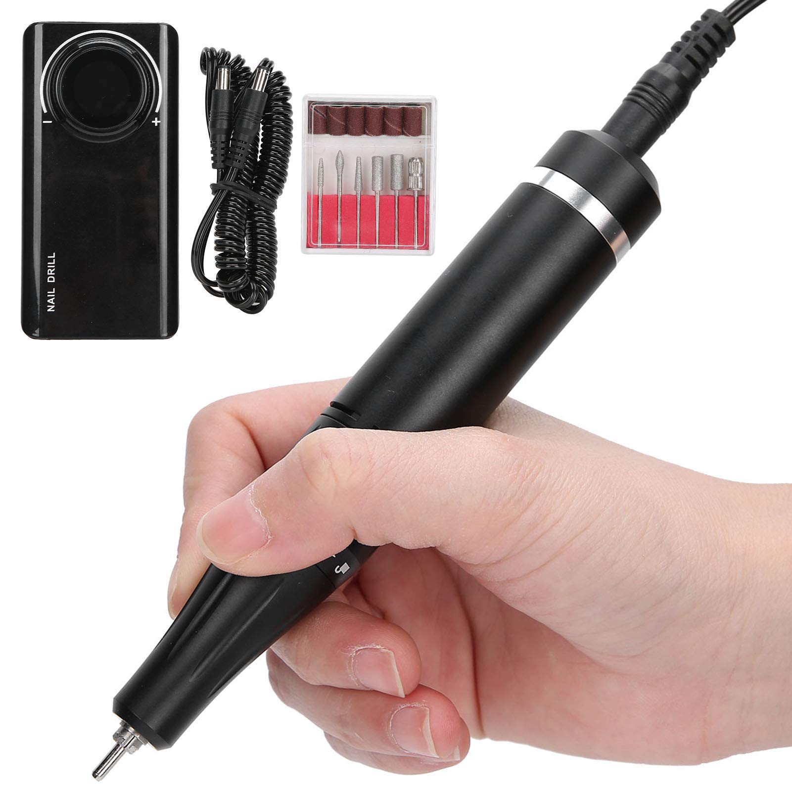 Lime Per Unghie Elettriche Per Trapano Per Unghie Lime Per Unghie Elettriche Ricaricabili Per Penna Per Trapano Per Unghie Lucidatrice Per Unghie Portatile(nero)